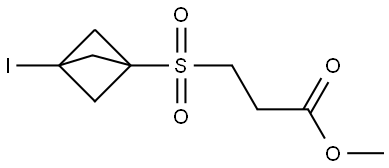 Methyl 3-[(3-iodobicyclo[1.1.1]pent-1-yl)sulfonyl]propanoate Structure