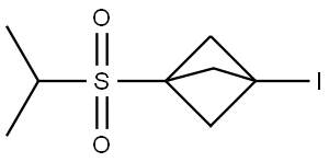 1-Iodo-3-[(1-methylethyl)sulfonyl]bicyclo[1.1.1]pentane Structure