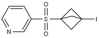 3-[(3-Iodobicyclo[1.1.1]pent-1-yl)sulfonyl]pyridine Structure