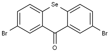 9H-Selenoxanthen-9-one, 2,7-dibromo- Structure