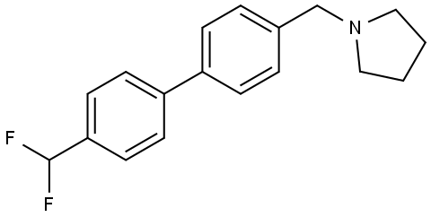 1-[[4'-(Difluoromethyl)[1,1'-biphenyl]-4-yl]methyl]pyrrolidine Structure