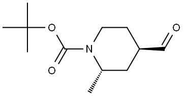 tert-butyl (2S,4R)-4-formyl-2-methylpiperidine-1-carboxylate Structure