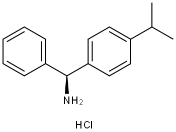 (S)-(4-isopropylphenyl)(phenyl)methanaminium chloride Structure