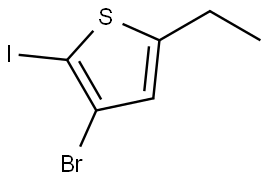 3-bromo-5-ethyl-2-iodothiophene Structure