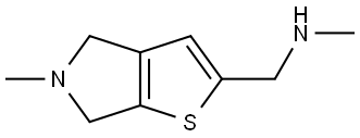 N-methyl-1-(5-methyl-5,6-dihydro-4H-thieno[2,3-c]pyrrol-2-yl)methanamine Structure