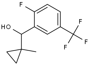 2-Fluoro-α-(1-methylcyclopropyl)-5-(trifluoromethyl)benzenemethanol Structure