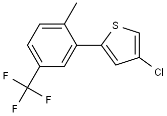 4-Chloro-2-[2-methyl-5-(trifluoromethyl)phenyl]thiophene Structure