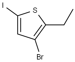 3-bromo-2-ethyl-5-iodothiophene Structure