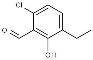 6-Chloro-3-ethyl-2-hydroxybenzaldehyde Structure