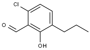 6-Chloro-2-hydroxy-3-propylbenzaldehyde Structure