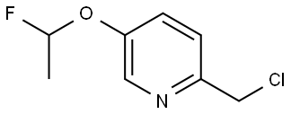 2-(chloromethyl)-5-(1-fluoroethoxy)pyridine Structure