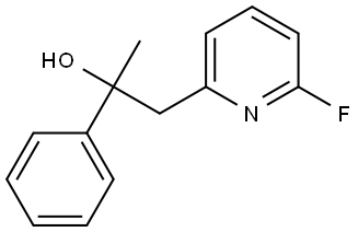 6-Fluoro-α-methyl-α-phenyl-2-pyridineethanol 구조식 이미지
