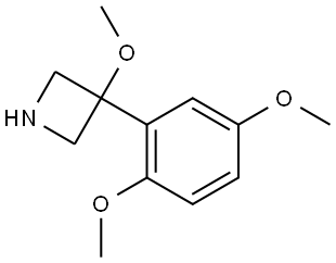 3-(2,5-Dimethoxyphenyl)-3-methoxyazetidine Structure