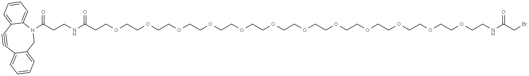 BrCH2CONH-PEG12-CONH-DBCO Structure