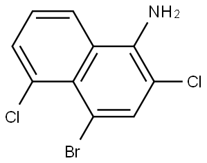 4-Bromo-2,5-dichloronaphthalen-1-amine Structure