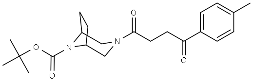 3,8-Diazabicyclo[3.2.1]octane-8-carboxylic acid, 3-[4-(4-methylphenyl)-1,4-dioxobutyl]-, 1,1-dimethylethyl ester Structure