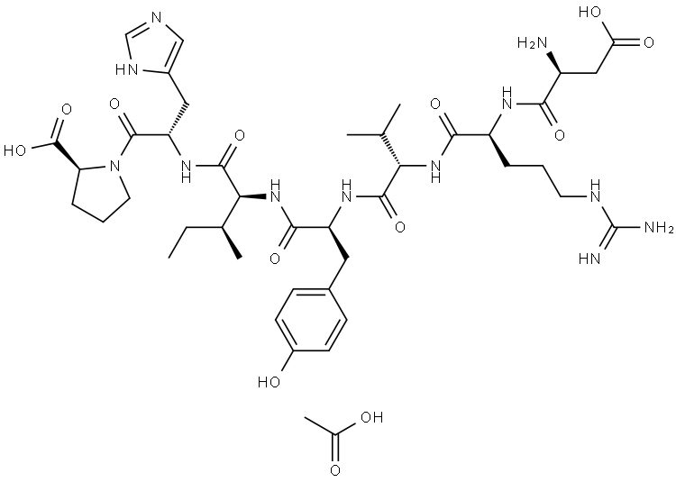 Angiotensin (1-7) (acetate) Structure