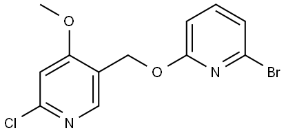 5-(((6-bromopyridin-2-yl)oxy)methyl)-2-chloro-4-methoxypyridine Structure