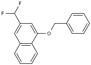 1-benzyloxy-3-(difluoromethyl)naphthalene Structure