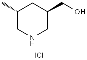 (3R,5R)-5-Methylpiperidin-3-yl]methanol Hydrochloride Structure