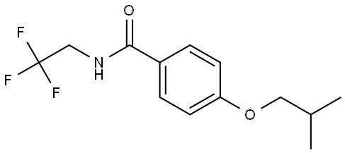 4-(2-Methylpropoxy)-N-(2,2,2-trifluoroethyl)benzamide Structure