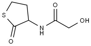 Acetamide, 2-hydroxy-N-(tetrahydro-2-oxo-3-thienyl)- Structure