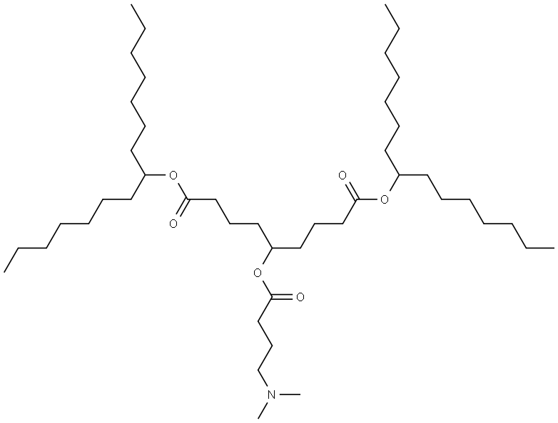 di(pentadecan-8-yl) 5-((4-(dimethylamino)butanoyl)oxy)nonanedioate Structure