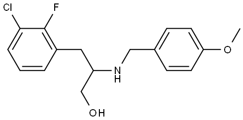 3-(3-chloro-2-fluorophenyl)-2-((4-methoxybenzyl)amino)propan-1-ol Structure