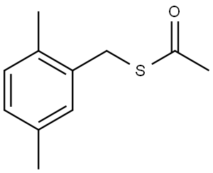 S-[(2,5-Dimethylphenyl)methyl] ethanethioate Structure