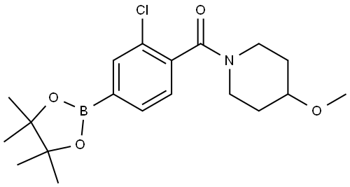 2-Chloro-4-(4,4,5,5-tetramethyl-1,3,2-dioxaborolan-2-yl)phenyl](4-methoxy-1-... Structure