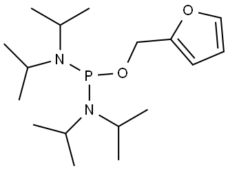 1-(furan-2-ylmethoxy)-N,N,N',N'-tetraisopropylphosphinediamine Structure