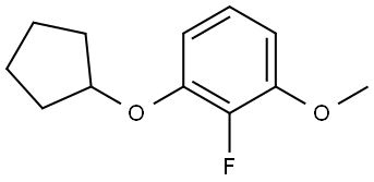 1-(Cyclopentyloxy)-2-fluoro-3-methoxybenzene Structure