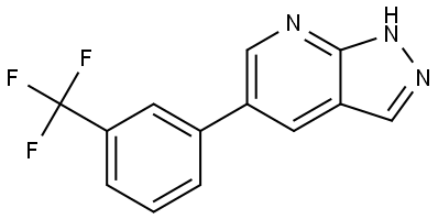 5-[3-(Trifluoromethyl)phenyl]-1H-pyrazolo[3,4-b]pyridine Structure