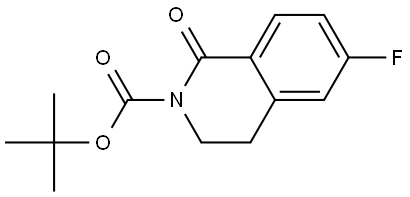 tert-butyl 6-fluoro-1-oxo-3,4-dihydroisoquinoline-2(1H)-carboxylate Structure