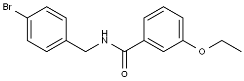 N-[(4-Bromophenyl)methyl]-3-ethoxybenzamide Structure