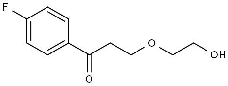 1-(4-fluorophenyl)-3-(2-hydroxyethoxy)propan-1-one Structure