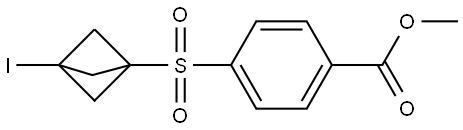 Methyl 4-[(3-iodobicyclo[1.1.1]pent-1-yl)sulfonyl]benzoate Structure