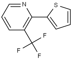 Pyridine, 2-(2-thienyl)-3-(trifluoromethyl)- Structure