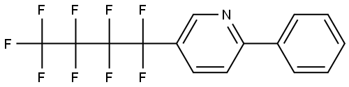 Pyridine, 5-(1,1,2,2,3,3,4,4,4-nonafluorobutyl)-2-phenyl- Structure