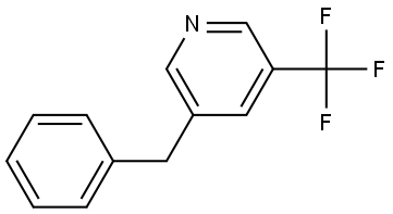 Pyridine, 3-(phenylmethyl)-5-(trifluoromethyl)- Structure