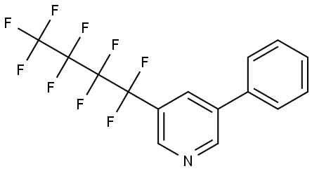 Pyridine, 3-(1,1,2,2,3,3,4,4,4-nonafluorobutyl)-5-phenyl- Structure