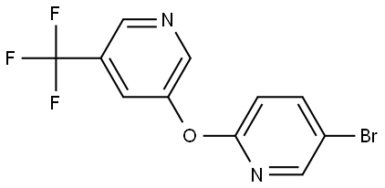 5-Bromo-2-[[5-(trifluoromethyl)-3-pyridinyl]oxy]pyridine Structure