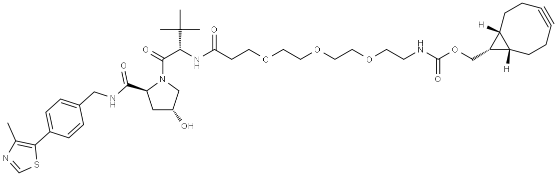 (S,R,S)-AHPC-C2-PEG3-BCN Structure