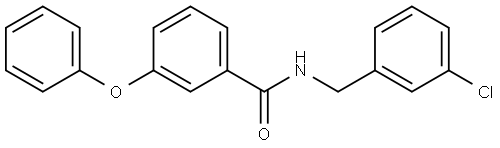 N-[(3-Chlorophenyl)methyl]-3-phenoxybenzamide Structure