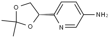 3-Pyridinamine, 6-[(4S)-2,2-dimethyl-1,3-dioxolan-4-yl]- Structure