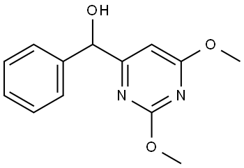 2,6-Dimethoxy-α-phenyl-4-pyrimidinemethanol Structure