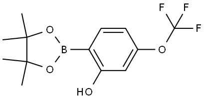 2-Hydroxy-4-(trifluoromethoxy)phenylboronic acid pinacol ester Structure