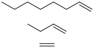 1-Octene, polymer with 1-butene and ethene Structure