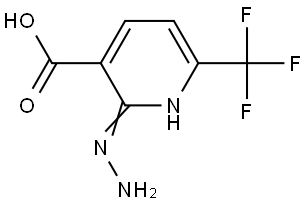 3-Pyridinecarboxylic acid, 2-hydrazinyl-6-(trifluoromethyl)- Structure