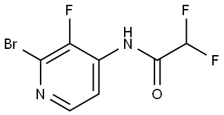 N-(2-bromo-3-fluoro-4-pyridyl)-2,2-difluoro-acetamide Structure